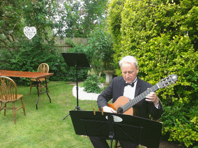 Chris and Claires wedding 4 June 2016 - me warming up